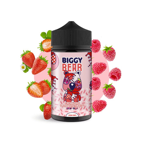 E liquide Grenadine Framboise Fraise 200ml Biggy Bear