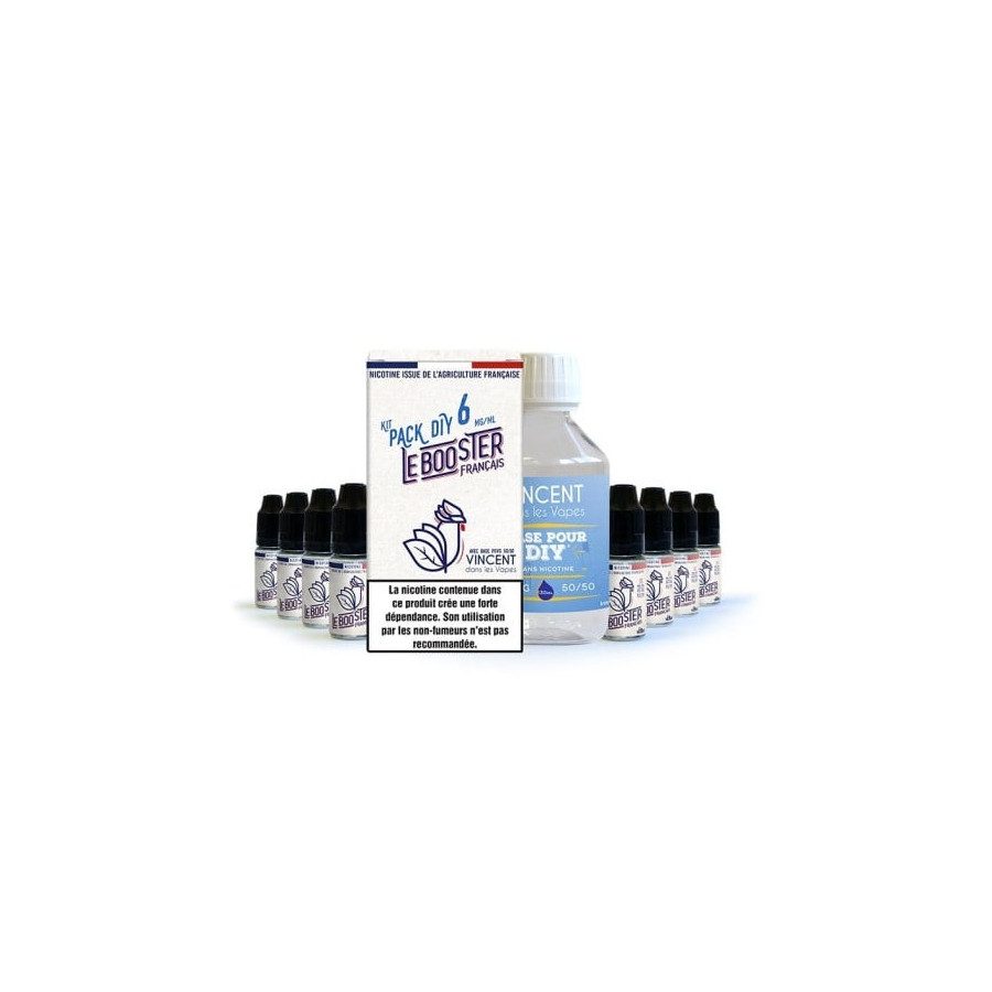 Pack 200 ml Base 50/50 Le booster français VDLV