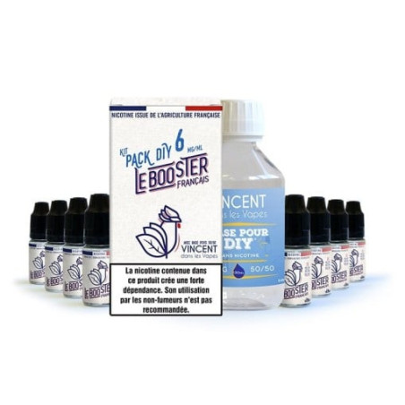 Pack 200 ml Base 50/50 Le booster français VDLV