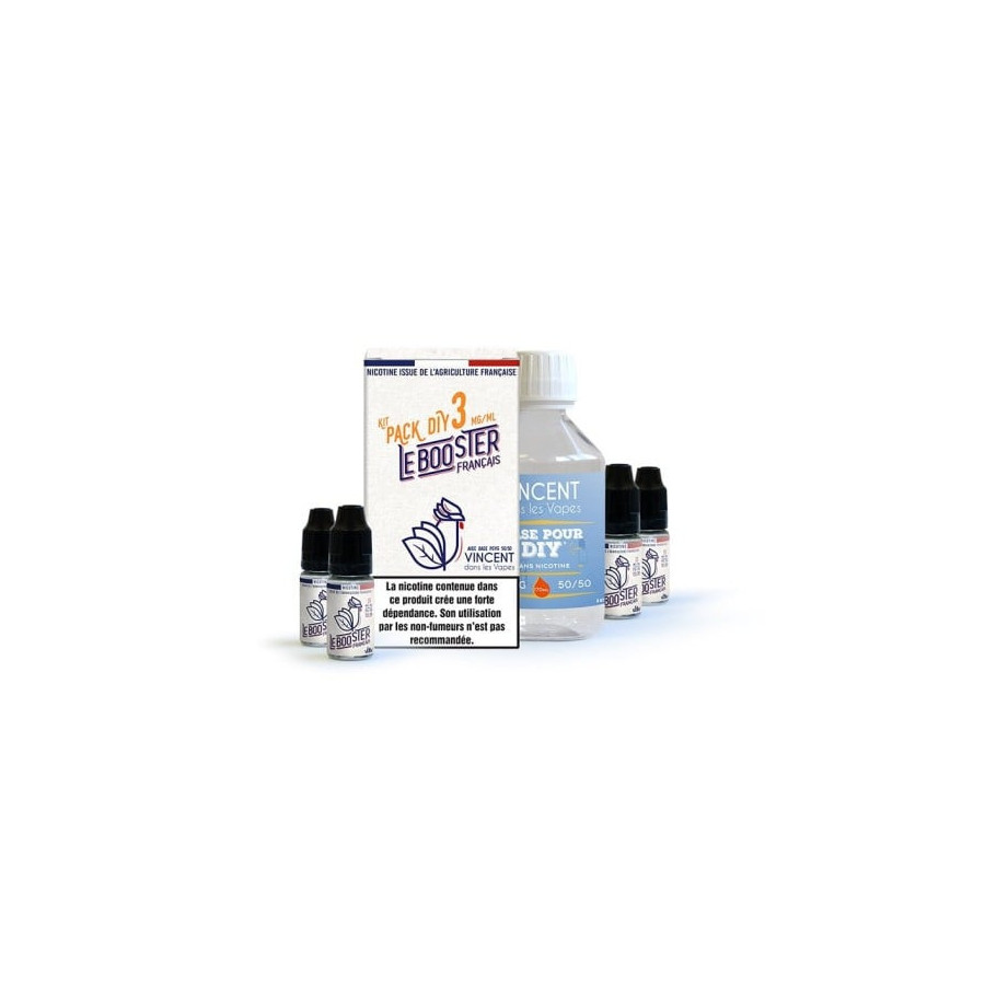 Pack 200 ml Base 50/50 Le booster français VDLV