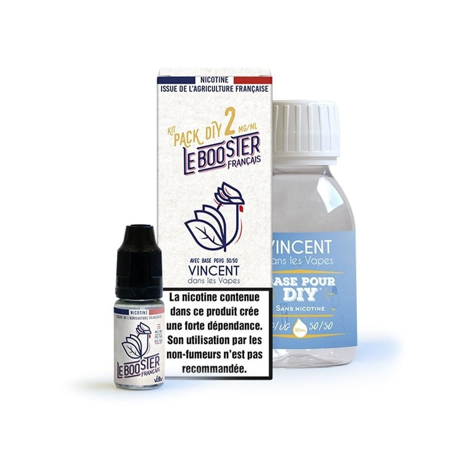 Pack 100 ml Base 50/50 Le Booster Français VDLV