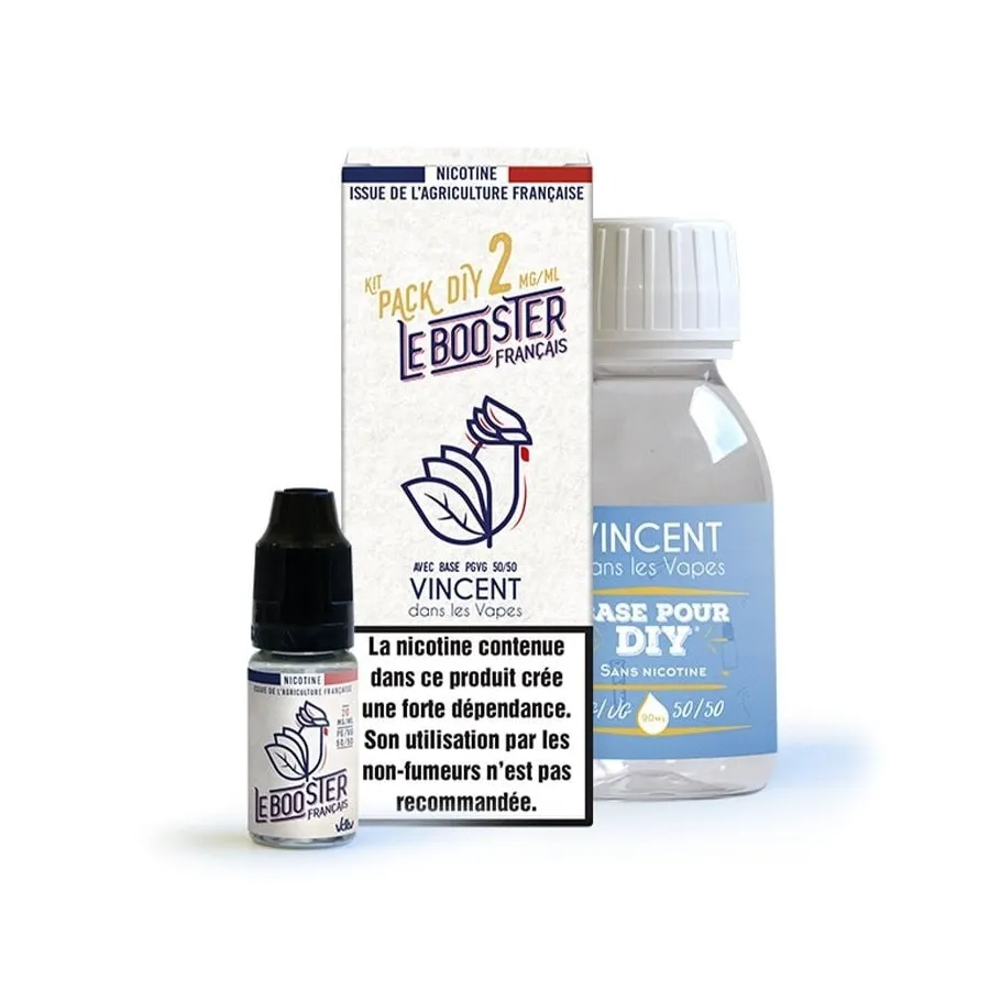 Pack 100 ml Base 50/50 Le Booster Français VDLV