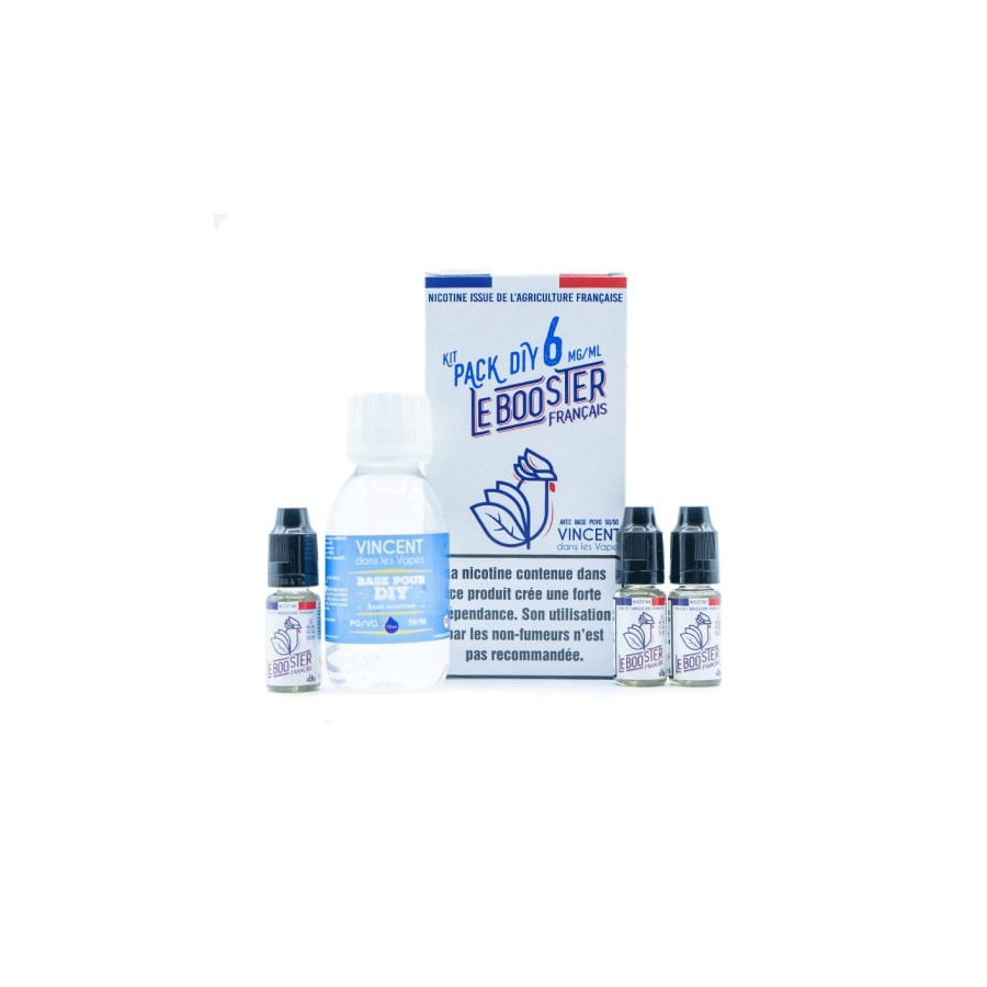 Pack 100 ml Base 50/50 Le Booster Français VDLV