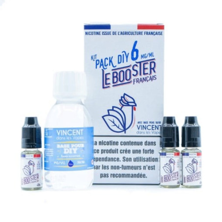 Pack 100 ml Base 50/50 Le Booster Français VDLV