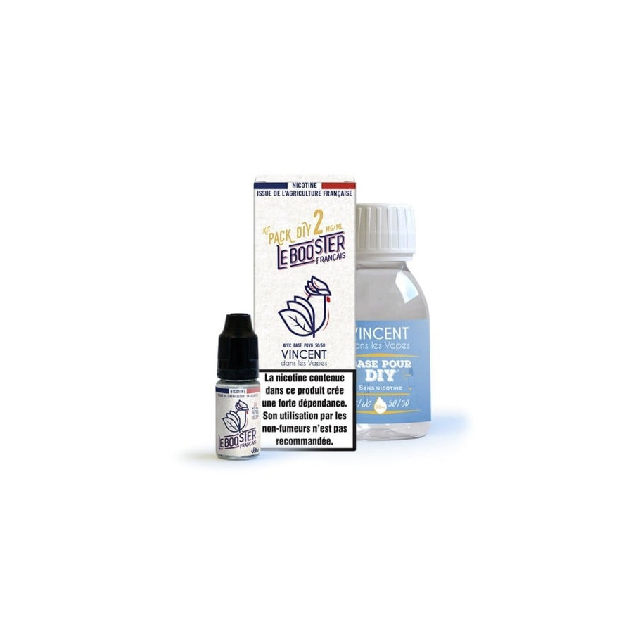 Pack 100 ml Base 50/50 Le Booster Français VDLV