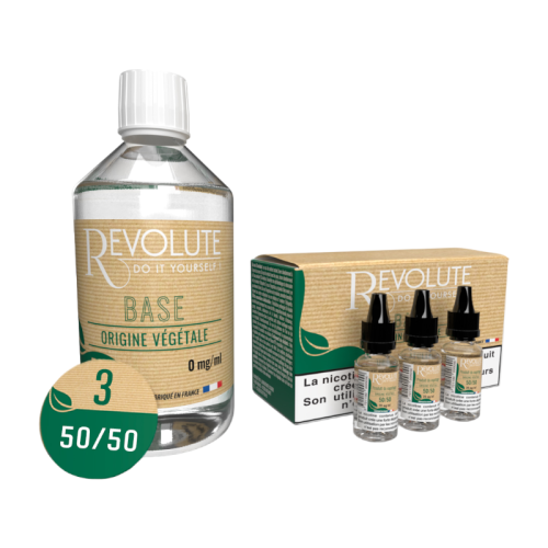 Pack DIY 200mL 50/50 Base Végétale Revolute