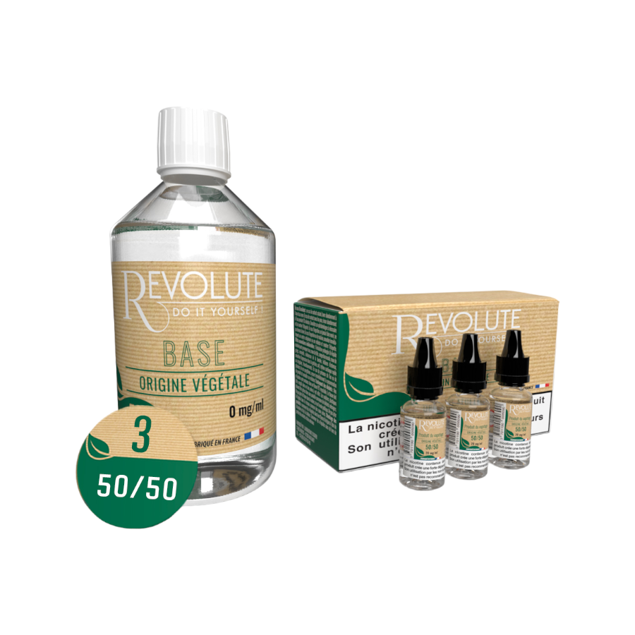 Pack DIY 200mL 50/50 Base Végétale Revolute