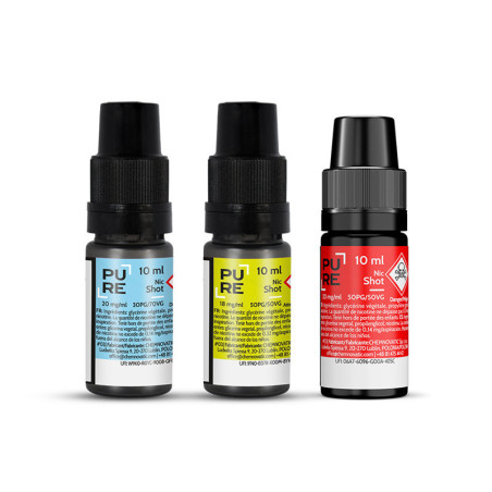Booster de nicotine NicSalt 10ml PURE (100 pièces)