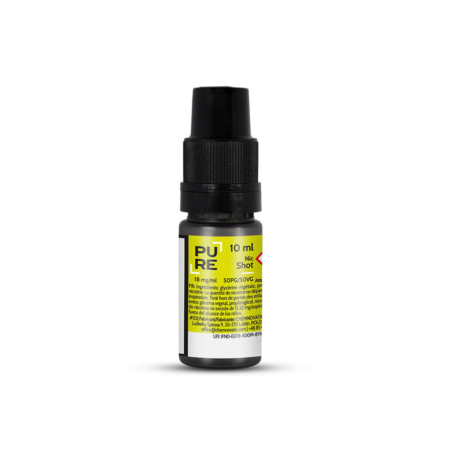 Booster de nicotine NicSalt 10ml PURE (100 pièces)