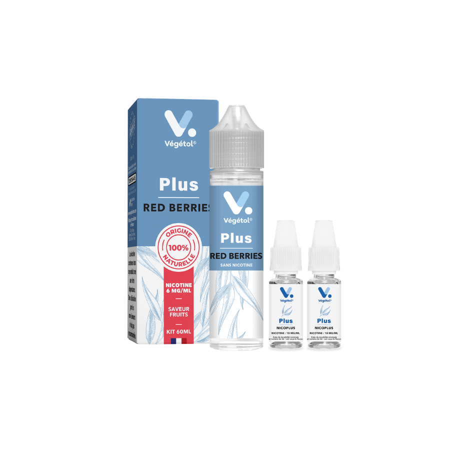 Red Berries Végétol Plus 50ml + 2 Boosters NicoPlus