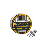 Ni80 Triple Core Fused Clapton par 10 E Cig Power