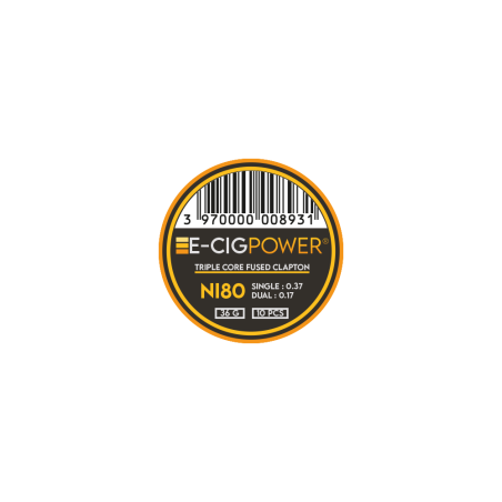 Ni80 Triple Core Fused Clapton par 10 E Cig Power