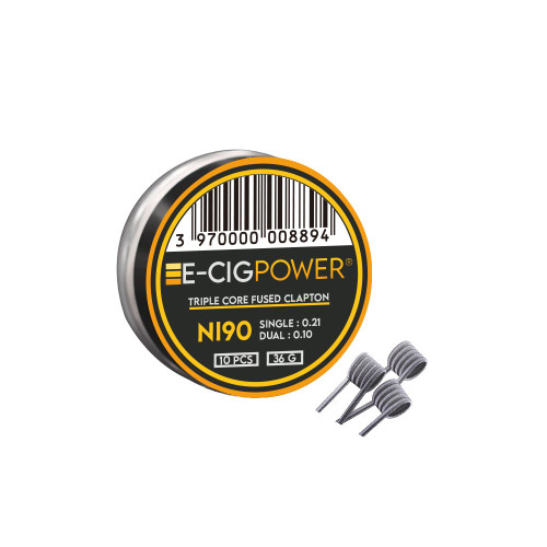 Ni90 Triple Core Fused Clapton par 10 E Cig Power