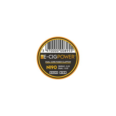 Ni90 Dual Core Fused Clapton par 10 E Cig Power