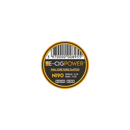 Ni90 Dual Core Fused Clapton par 10 E Cig Power