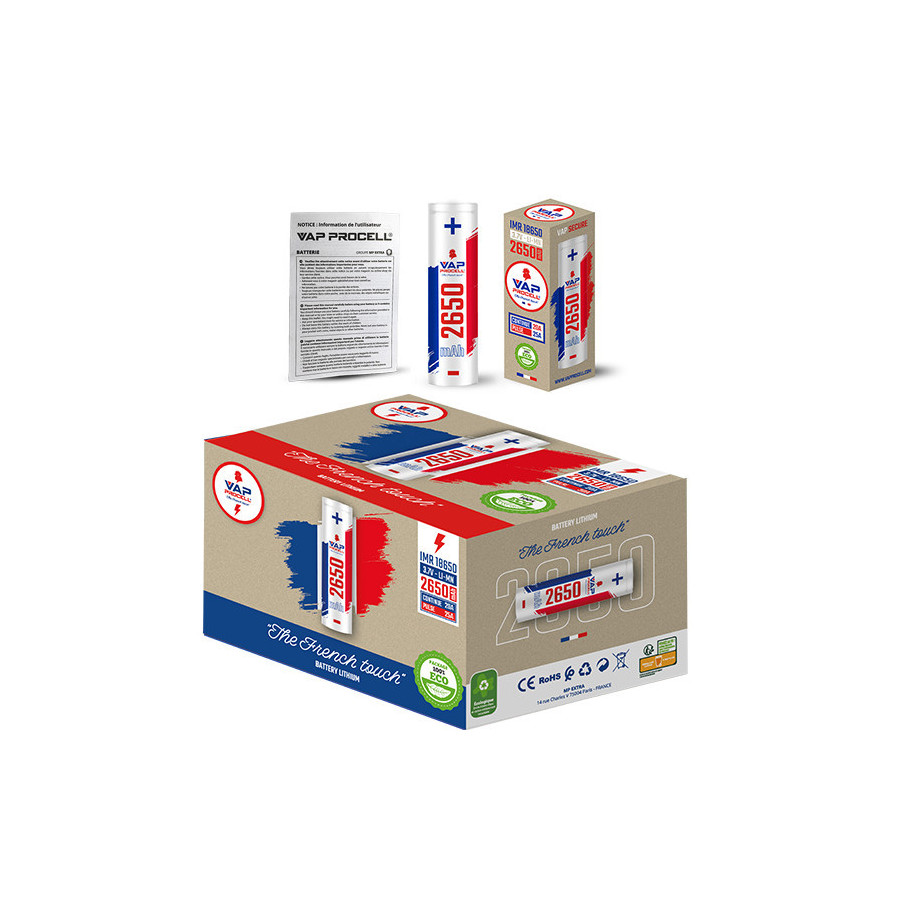 Accu IMR 18650 Power 2650mAh Vap Procell