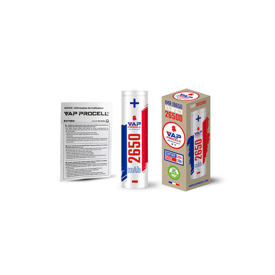 Accu IMR 18650 Power 2650mAh Vap Procell