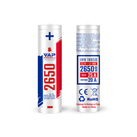 Accu IMR 18650 Power 2650mAh Vap Procell