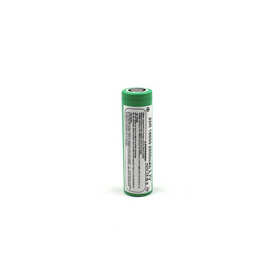 Accus 25R 18650 2500mAh Samsung (Boite de 20)