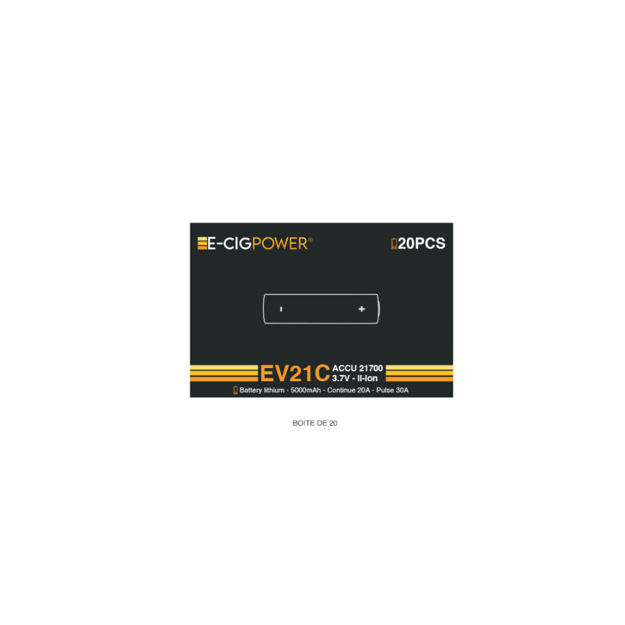 E Cig Power Accus EV21C 21700 5000mAh