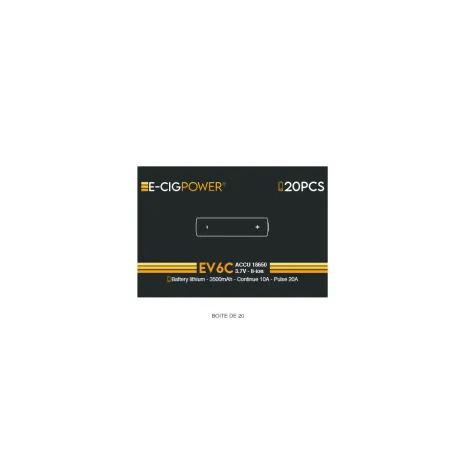 Accu EV6C 18650 3500mAh E Cig Power