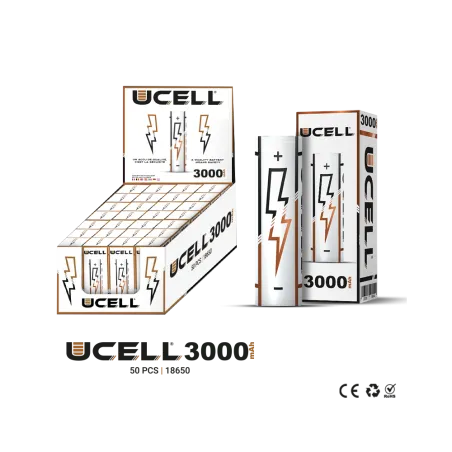 Accu 18650 3000mAh 30A Ucell