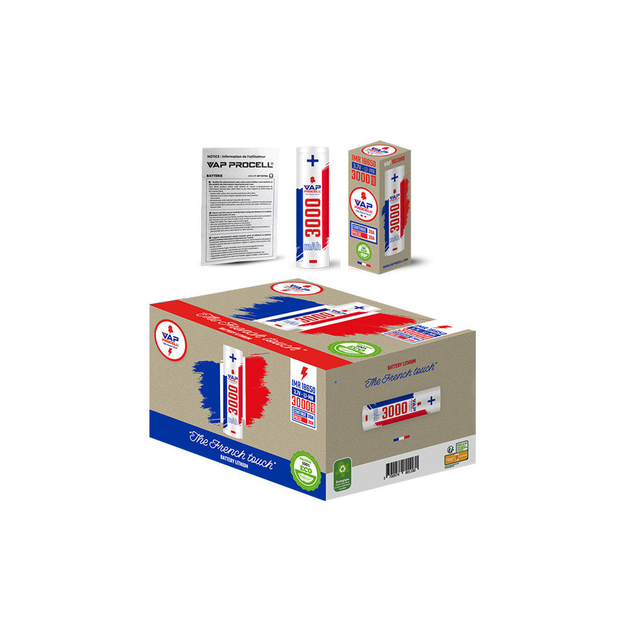 Accu IMR 18650 Power 3000mAh Vap Procell