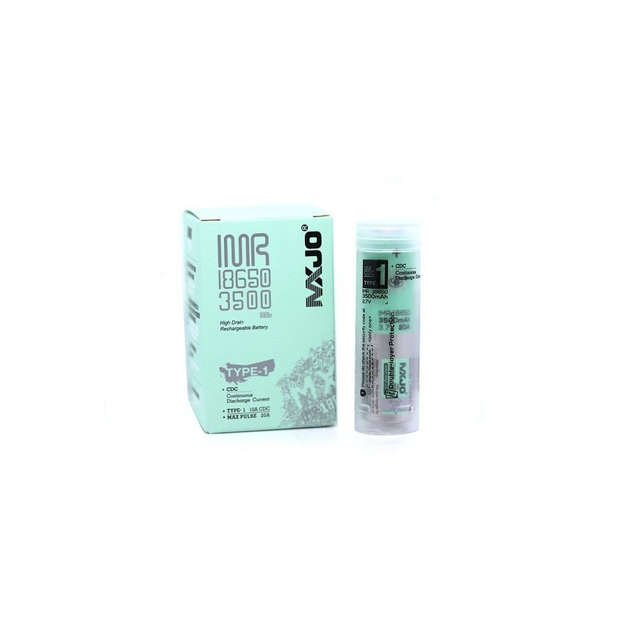 Accu MXJO IMR 18650 3500mah 20A Verte (boite de 4)