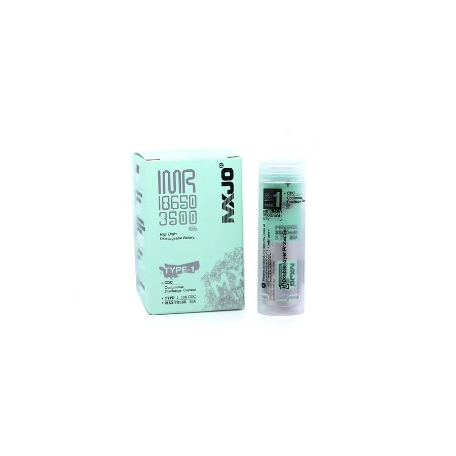 Accu MXJO IMR 18650 3500mah 20A Verte (boite de 4)