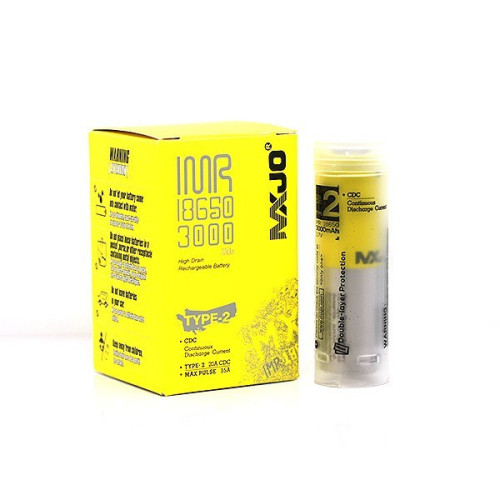 Accu MXJO IMR 18650 3000mah 35A Jaune (boite de 4)