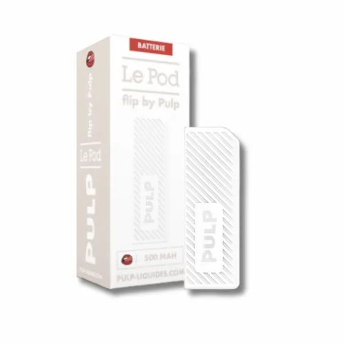 Batterie Pod Flip 500mah Pulp Blanc