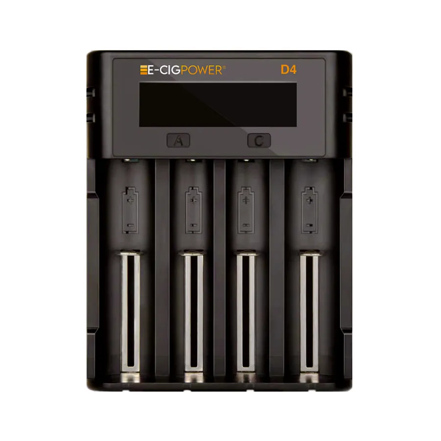 D4 Chargeur d'accus intelligent Micro USB avec écran LCD E Cig Power