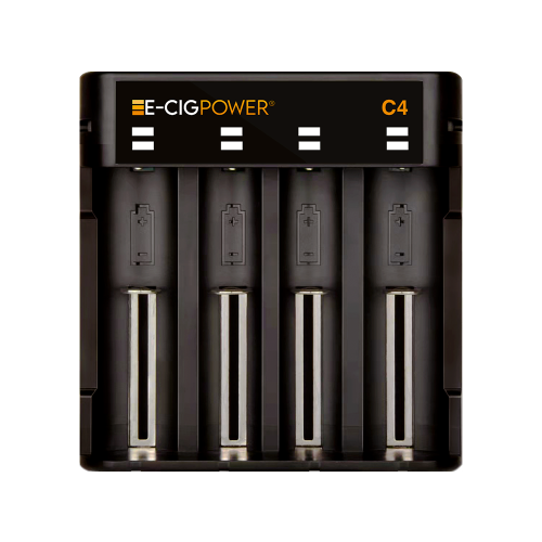 C4 Chargeur de batterie Li ion avec LED et Micro USB E Cig Power