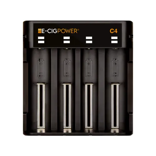 C4 Chargeur de batterie Li ion avec LED et Micro USB E Cig Power