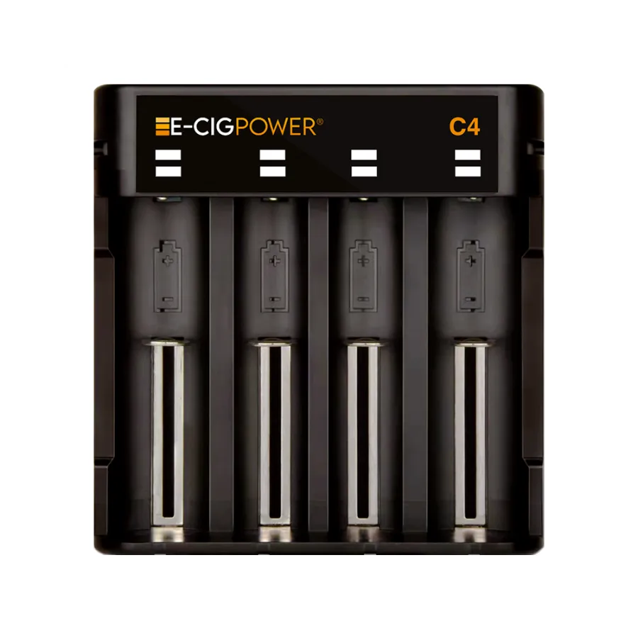 C4 Chargeur de batterie Li ion avec LED et Micro USB E Cig Power