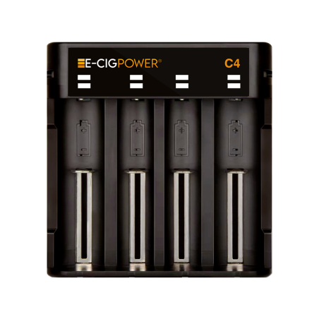 C4 Chargeur de batterie Li ion avec LED et Micro USB E Cig Power