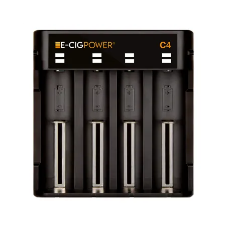 C4 Chargeur de batterie Li ion avec LED et Micro USB E Cig Power