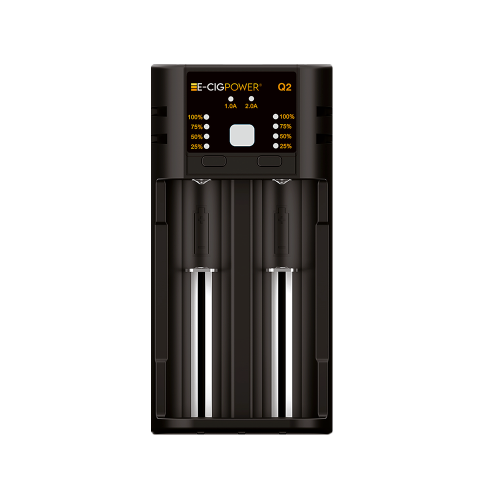 Q2 Chargeur de batterie Li ion avec LED et Micro USB E Cig Power