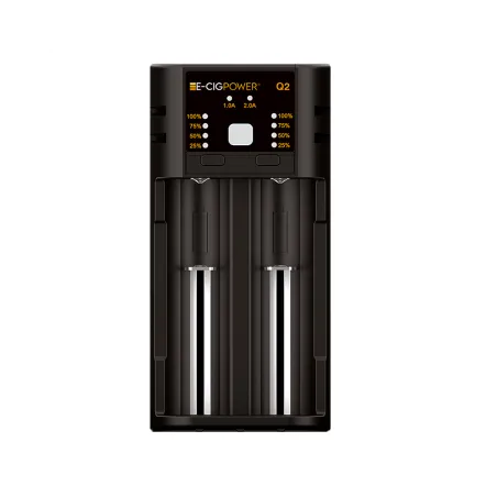 Q2 Chargeur de batterie Li ion avec LED et Micro USB E Cig Power