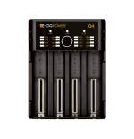 Q4 Chargeur de batterie Li ion avec LED et Micro USB E Cig Power