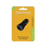 Prise Allume Cigare 2 ports USB 12W / 2.4A Tekmee