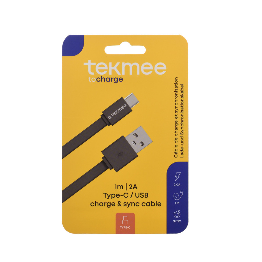 Câble USB vers Type C Fast Charge 2A / 1m Tekmee