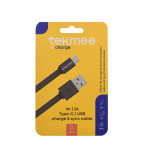 Câble USB vers Type C Fast Charge 2A / 1m Tekmee