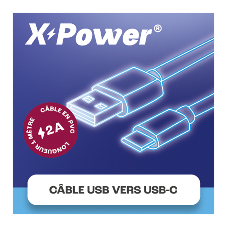Câble USB vers USB C X Power