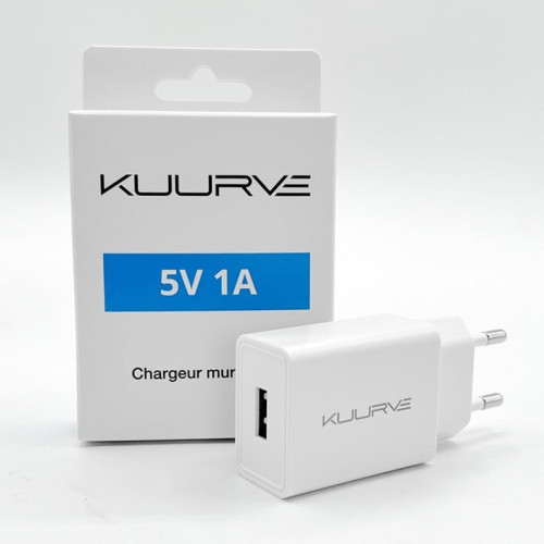 ADAPTATEUR CHARGEUR SECTEUR USB KUURVE