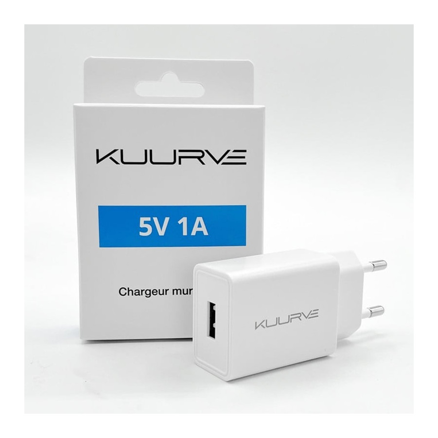 ADAPTATEUR CHARGEUR SECTEUR USB KUURVE