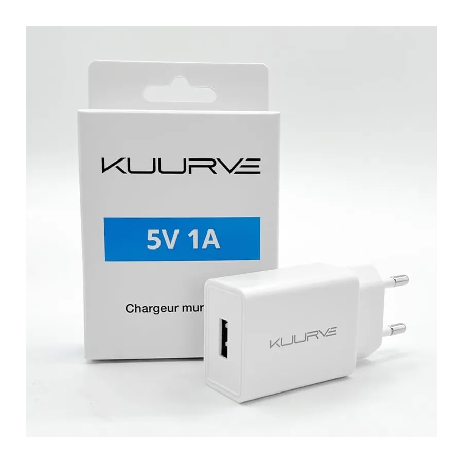 ADAPTATEUR CHARGEUR SECTEUR USB KUURVE