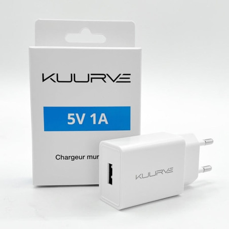 ADAPTATEUR CHARGEUR SECTEUR USB KUURVE