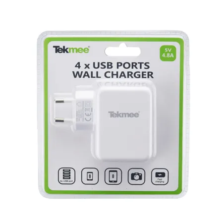 Prise Secteur 4 ports USB 4.8A Tekmee