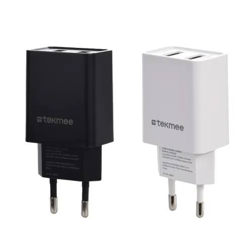 Prise Secteur 2 ports USB 2.4A Tekmee